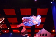 Closeup of Suspended Superman Feature