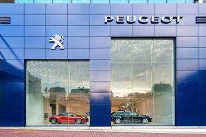 peugeot facade and exterior works