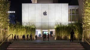 apple store facade and exterior works